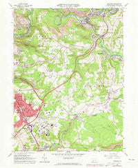 Geistown Pennsylvania Historical topographic map, 1:24000 scale, 7.5 X 7.5 Minute, Year 1964