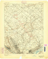 Germantown Pennsylvania Historical topographic map, 1:62500 scale, 15 X 15 Minute, Year 1893