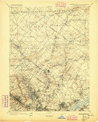 Germantown Pennsylvania Historical topographic map, 1:62500 scale, 15 X 15 Minute, Year 1896