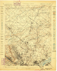 Germantown Pennsylvania Historical topographic map, 1:62500 scale, 15 X 15 Minute, Year 1899