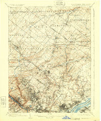 Germantown Pennsylvania Historical topographic map, 1:62500 scale, 15 X 15 Minute, Year 1899