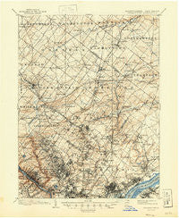 Germantown Pennsylvania Historical topographic map, 1:62500 scale, 15 X 15 Minute, Year 1899