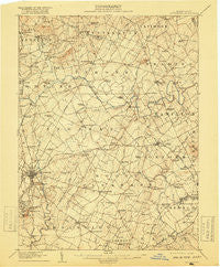 Gettysburg Pennsylvania Historical topographic map, 1:62500 scale, 15 X 15 Minute, Year 1908