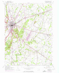 Gettysburg Pennsylvania Historical topographic map, 1:24000 scale, 7.5 X 7.5 Minute, Year 1951