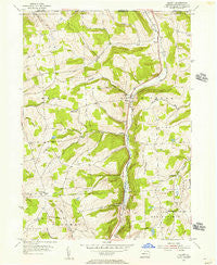 Gillett Pennsylvania Historical topographic map, 1:24000 scale, 7.5 X 7.5 Minute, Year 1954