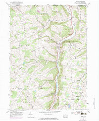 Gillett Pennsylvania Historical topographic map, 1:24000 scale, 7.5 X 7.5 Minute, Year 1954
