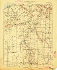 Girard Pennsylvania Historical topographic map, 1:62500 scale, 15 X 15 Minute, Year 1900