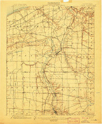 Girard Pennsylvania Historical topographic map, 1:62500 scale, 15 X 15 Minute, Year 1900