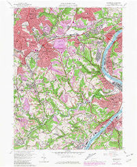 Glassport Pennsylvania Historical topographic map, 1:24000 scale, 7.5 X 7.5 Minute, Year 1960