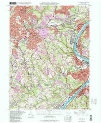 Glassport Pennsylvania Historical topographic map, 1:24000 scale, 7.5 X 7.5 Minute, Year 1988