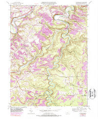 Glen Richey Pennsylvania Historical topographic map, 1:24000 scale, 7.5 X 7.5 Minute, Year 1944