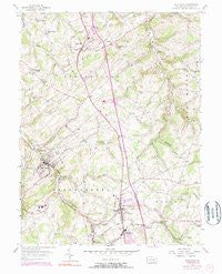 Glen Rock Pennsylvania Historical topographic map, 1:24000 scale, 7.5 X 7.5 Minute, Year 1954