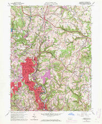 Glenshaw Pennsylvania Historical topographic map, 1:24000 scale, 7.5 X 7.5 Minute, Year 1960