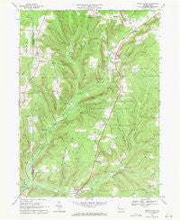 Grand Valley Pennsylvania Historical topographic map, 1:24000 scale, 7.5 X 7.5 Minute, Year 1968