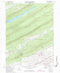 Grantville Pennsylvania Historical topographic map, 1:24000 scale, 7.5 X 7.5 Minute, Year 1969