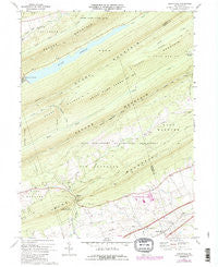 Grantville Pennsylvania Historical topographic map, 1:24000 scale, 7.5 X 7.5 Minute, Year 1969