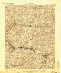 Greensburg Pennsylvania Historical topographic map, 1:62500 scale, 15 X 15 Minute, Year 1906