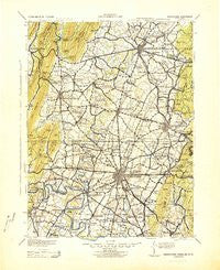 Hagerstown Maryland Historical topographic map, 1:125000 scale, 30 X 30 Minute, Year 1943