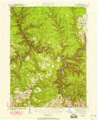 Hallton Pennsylvania Historical topographic map, 1:62500 scale, 15 X 15 Minute, Year 1940