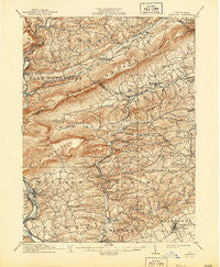 Hamburg Pennsylvania Historical topographic map, 1:62500 scale, 15 X 15 Minute, Year 1911