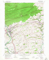 Hamburg Pennsylvania Historical topographic map, 1:24000 scale, 7.5 X 7.5 Minute, Year 1956