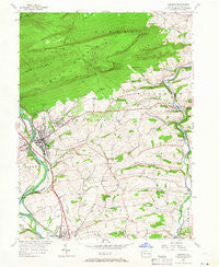Hamburg Pennsylvania Historical topographic map, 1:24000 scale, 7.5 X 7.5 Minute, Year 1956