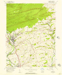 Hamburg Pennsylvania Historical topographic map, 1:24000 scale, 7.5 X 7.5 Minute, Year 1956