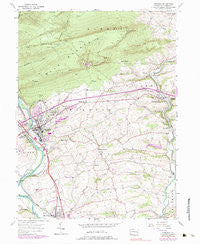 Hamburg Pennsylvania Historical topographic map, 1:24000 scale, 7.5 X 7.5 Minute, Year 1956