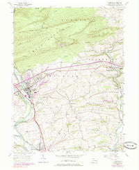 Hamburg Pennsylvania Historical topographic map, 1:24000 scale, 7.5 X 7.5 Minute, Year 1956