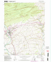 Hamburg Pennsylvania Historical topographic map, 1:24000 scale, 7.5 X 7.5 Minute, Year 1956