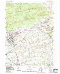 Hamburg Pennsylvania Historical topographic map, 1:24000 scale, 7.5 X 7.5 Minute, Year 1956