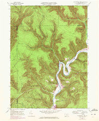 Hammersley Fork Pennsylvania Historical topographic map, 1:24000 scale, 7.5 X 7.5 Minute, Year 1946