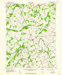 Hampton Pennsylvania Historical topographic map, 1:24000 scale, 7.5 X 7.5 Minute, Year 1944