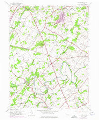 Hampton Pennsylvania Historical topographic map, 1:24000 scale, 7.5 X 7.5 Minute, Year 1944