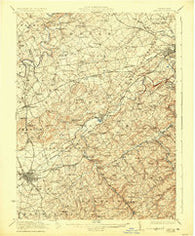 Hanover Pennsylvania Historical topographic map, 1:62500 scale, 15 X 15 Minute, Year 1922