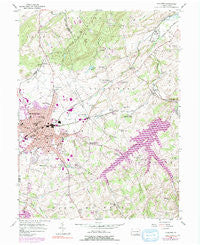 Hanover Pennsylvania Historical topographic map, 1:24000 scale, 7.5 X 7.5 Minute, Year 1954