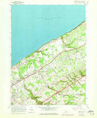 Harborcreek Pennsylvania Historical topographic map, 1:24000 scale, 7.5 X 7.5 Minute, Year 1960