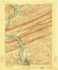 Harrisburg Pennsylvania Historical topographic map, 1:62500 scale, 15 X 15 Minute, Year 1899
