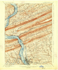 Harrisburg Pennsylvania Historical topographic map, 1:62500 scale, 15 X 15 Minute, Year 1899