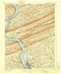 Harrisburg Pennsylvania Historical topographic map, 1:62500 scale, 15 X 15 Minute, Year 1899