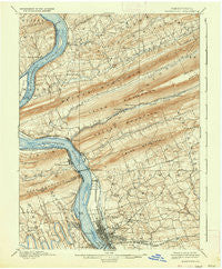 Harrisburg Pennsylvania Historical topographic map, 1:62500 scale, 15 X 15 Minute, Year 1899