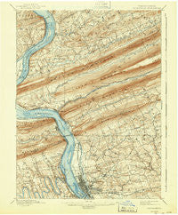Harrisburg Pennsylvania Historical topographic map, 1:62500 scale, 15 X 15 Minute, Year 1899
