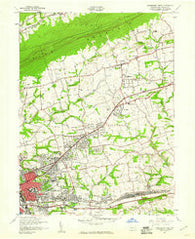 Harrisburg East Pennsylvania Historical topographic map, 1:24000 scale, 7.5 X 7.5 Minute, Year 1947
