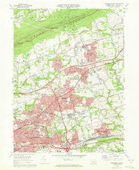 Harrisburg East Pennsylvania Historical topographic map, 1:24000 scale, 7.5 X 7.5 Minute, Year 1969
