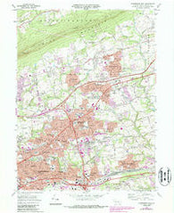 Harrisburg East Pennsylvania Historical topographic map, 1:24000 scale, 7.5 X 7.5 Minute, Year 1969