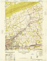 Harrisburg East Pennsylvania Historical topographic map, 1:24000 scale, 7.5 X 7.5 Minute, Year 1947