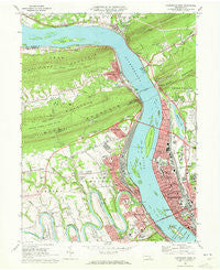 Harrisburg West Pennsylvania Historical topographic map, 1:24000 scale, 7.5 X 7.5 Minute, Year 1969