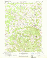Harrison Valley Pennsylvania Historical topographic map, 1:24000 scale, 7.5 X 7.5 Minute, Year 1957