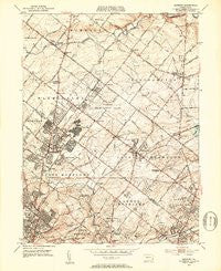 Hatboro Pennsylvania Historical topographic map, 1:24000 scale, 7.5 X 7.5 Minute, Year 1952