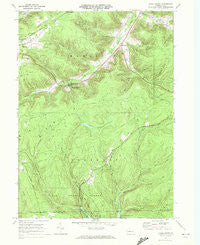 Hazel Hurst Pennsylvania Historical topographic map, 1:24000 scale, 7.5 X 7.5 Minute, Year 1969